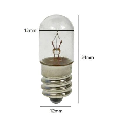 28V 3W 111MA E12 Screw in Light Bulb 13mm X 34mm (Pack of 5) - Image 2