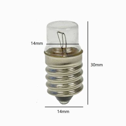 30V 3W E14 Screw in Light Bulb 14mm X 30mm (Pack of 5) - Image 2