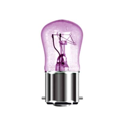 15W BC Pygmy Light Bulb 240V Bayonet Ba22d Translucent Violet / Purple