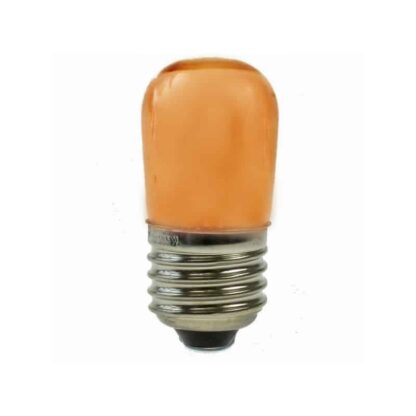 15W ES Pygmy Light Bulb 240V Screw E27 Solid Opaque Amber / Orange