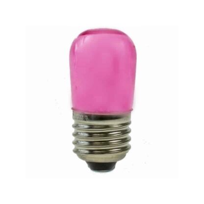 15W ES Pygmy Light Bulb 240V Screw E27 Solid Opaque Pink