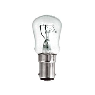 15W SBC Pygmy Light Bulb 240V Small Bayonet Ba15d Clear