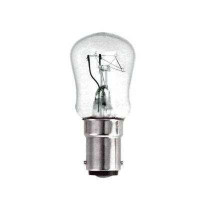 25W SBC Pygmy Light Bulb 240V Small Bayonet Ba15d Clear