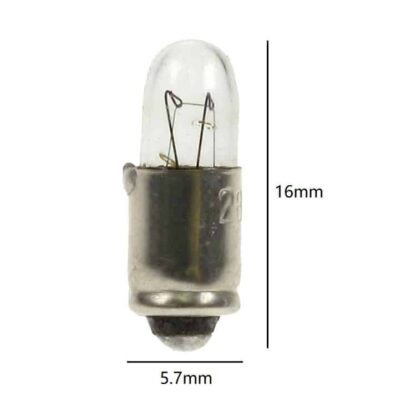 (Pack of 5) T1 Midget Groove 24V 0.96W 40ma 3/4 5.7mm x 16mm Small Light Bulb Lamp - Image 2