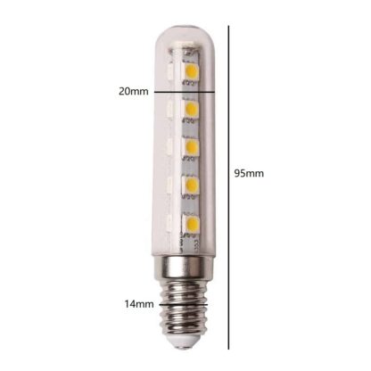 LED Extractor Cooker Ventilation Hood E14 2.5W Lamp Light Bulb Warm White - Image 2