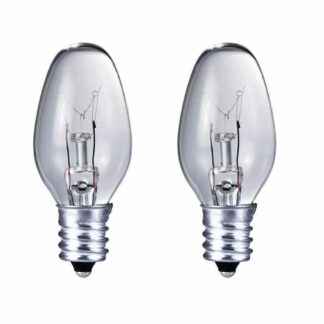 220-240V 7W E12 Night Light Bulb 20mm X 50mm (Pack of 2)