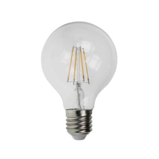 Large Round G80 Globe 80mm LED 4W 240V E27 Clear Warm White