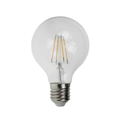 Large Round G80 Globe 80mm LED 4W 240V E27 Clear Warm White