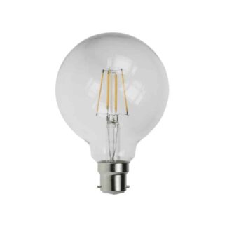 Large Round G95 Globe 95mm LED 4W 240V BC Clear Warm White
