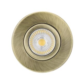 Bell Tilt Fire Rated MV/LV Downlight Antique Brass