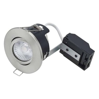 Bell Tilt Fire Rated MV/LV Downlight Satin Nickel