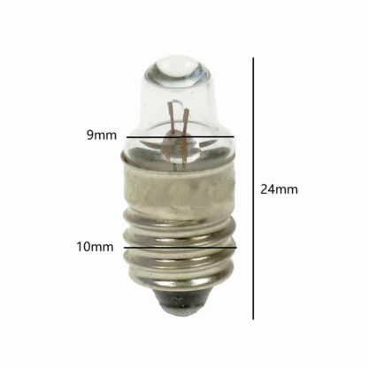 2.23V 270MA E10 Lens End Light Bulb 9mm X 24mm (Pack of 5) - Image 2