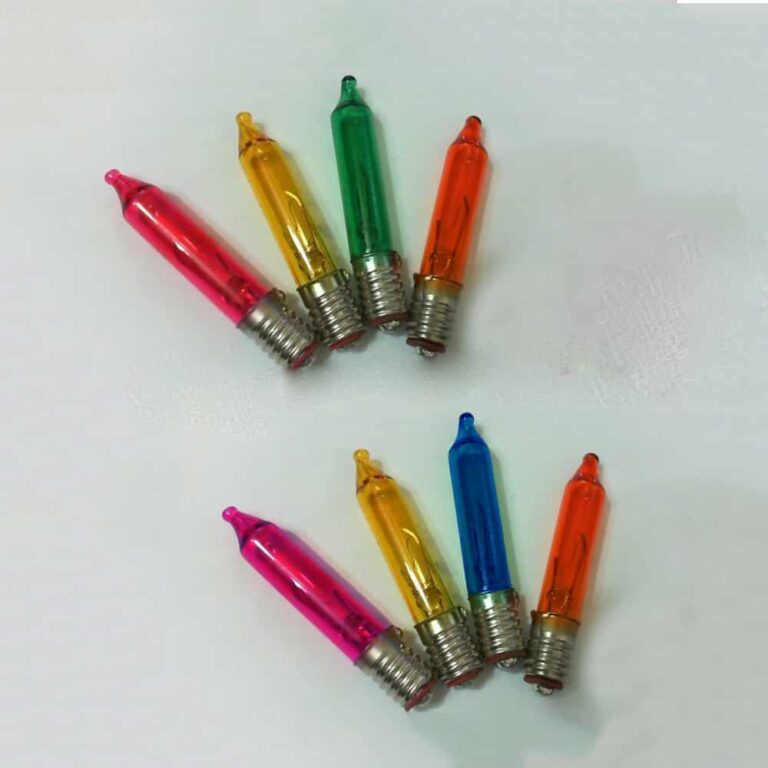 12V E5 LES Lilliput 8 Pack Multi Coloured Replacement Christmas Light
