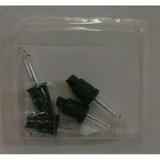 12V 0.84W RBLC20 Pack of 4 Clear Replacement Light Bulbs Green Push in Base Christmas