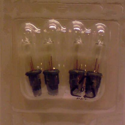 2.4V 0.24W RL2424 Pack of 4 Clear Replacement Light Bulbs Green Push in Base Christmas