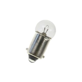 12V 0.6W 50ma BA9S 11mm x 24mm Small Round Light Bulb (Pack of 5)