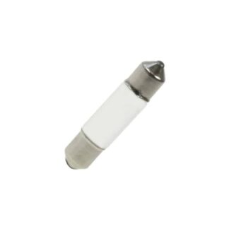 6mm x 28mm Frosted Festoon Lamp Light Bulbs (Pack of 5)