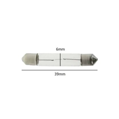 6mm x 39mm Festoon Lamp Light Bulbs (Pack of 5) - Image 2