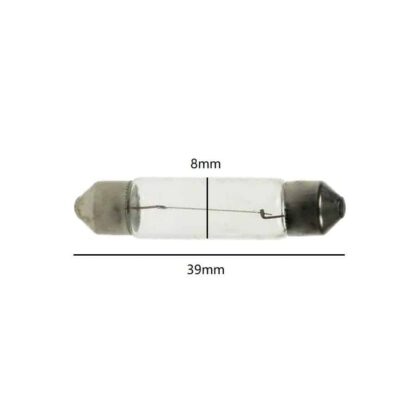 8mm x 39mm Festoon Lamp Light Bulbs (Pack of 5) - Image 2