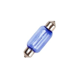 15mm x 44mm Blue Festoon Lamp Light Bulbs (Pack of 5)