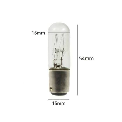 16mm x 54mm BA15D SBC Small Lamp Light Bulbs (Pack of 5) - Image 2