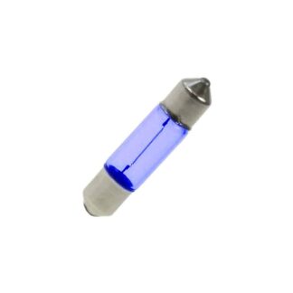 6mm x 28mm Blue Festoon Lamp Light Bulbs (Pack of 5)