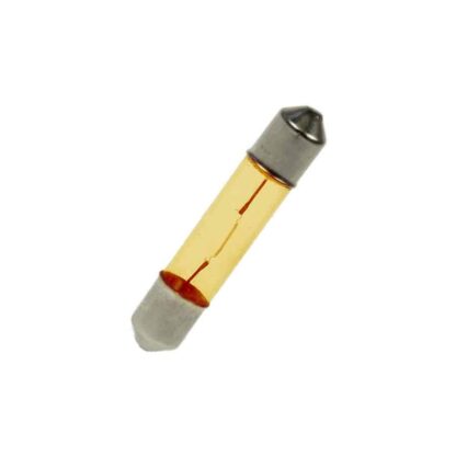 6mm x 31mm Yellow Festoon Lamp Light Bulbs (Pack of 5)