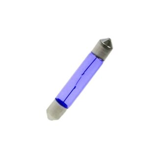 6mm x 39mm Blue Festoon Lamp Light Bulbs (Pack of 5)