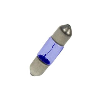 7mm x 30mm Blue Festoon Lamp Light Bulbs (Pack of 5)