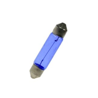 8mm x 36mm Blue Festoon Lamp Light Bulbs (Pack of 5)