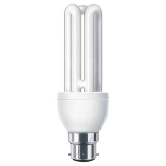 11W BC3 Stick CFL Energy Saving Light Bulb 240V Cool White 3 Pins
