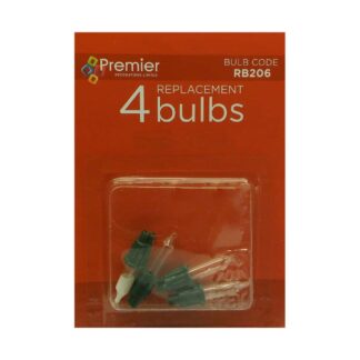 12V 0.84W Premier RB206 Pack of 4 Replacement Light Bulbs Push in Base Christmas