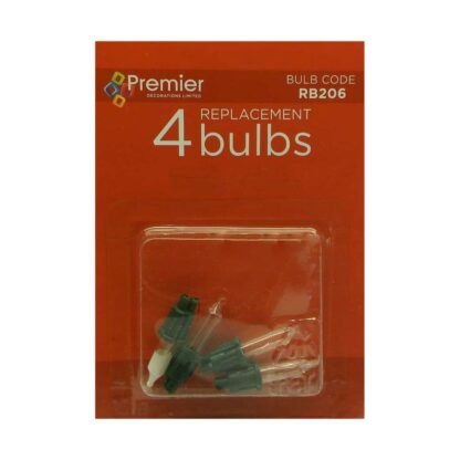 12V 0.84W Premier RB206 Pack of 4 Replacement Light Bulbs Push in Base Christmas