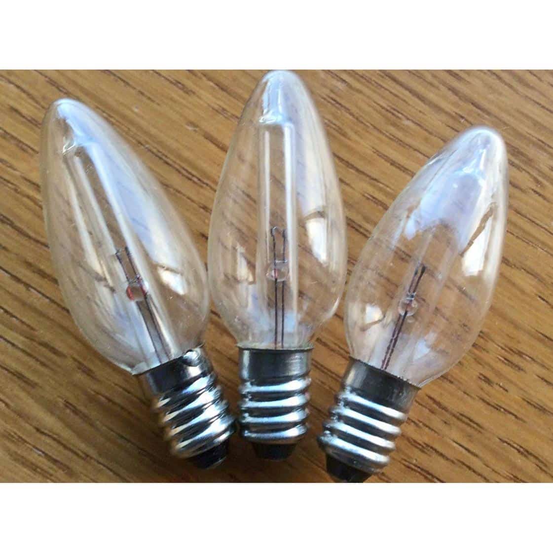 2.4V 0.24W Premier RLC246 Pack of 3 Replacement Light Bulbs E10 Base