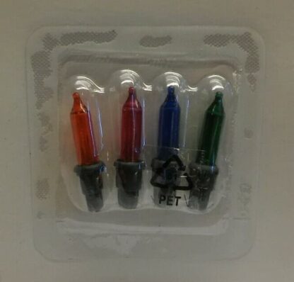 2.4V 0.24W Premier RLD2424M Pack of 4 Replacement Light Bulbs Push in Base Christmas