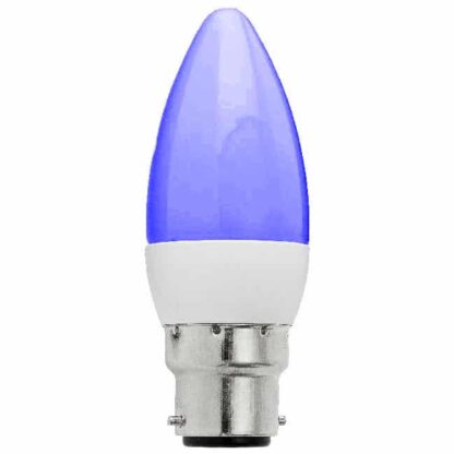 BC LED 3W Candle Light Bulb 240v - Blue