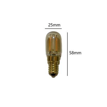 1W LED Very Warm White E14 Amber Glow Vintage Look Light Bulb - Image 3