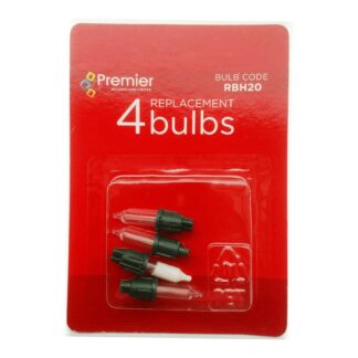 12V 0.96W Premier RBH20 Pack of 4 Replacement Light Bulbs Push in Base Christmas