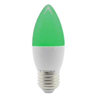 LED E27 3W Candle Light Bulb 110V - Green