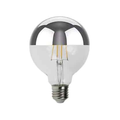 G95 LED Globe Mirror Crown Silver 95mm E27 Warm White 240V