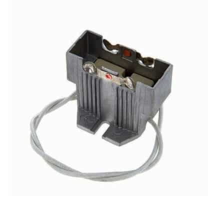 GY16 Lamp Bulb Holder - Ceramic High Temp - Braided Wire Ends - Image 2