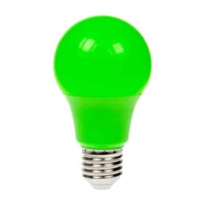 LED E27 5W GLS A60 Light Bulb 110V - Green