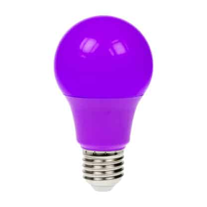 LED E27 5W GLS A60 Light Bulb 110V - Purple