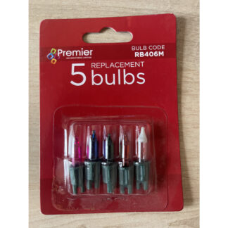 7V 0.98W Premier RB406M Pack of 5 Replacement Light Bulbs Push in Base Christmas